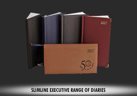 SLIMLINE EXECUTIVE RANGE OF DIARIES
