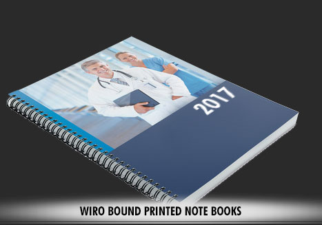 WIRO BOUND PRINTED NOTE BOOKS